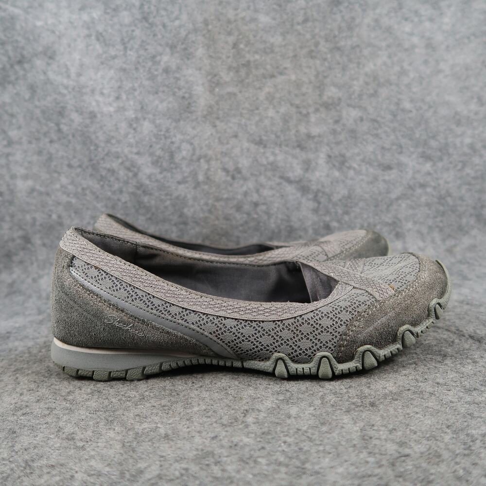 Skechers Shoes Womens 6 Slip On Relaxed Fit Biker Skim Sneaker Loafer Comfort